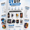 Impression UV-DTF A4 Gang sheet