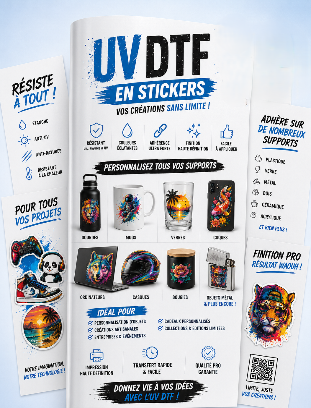 Impression UV DTF en relief